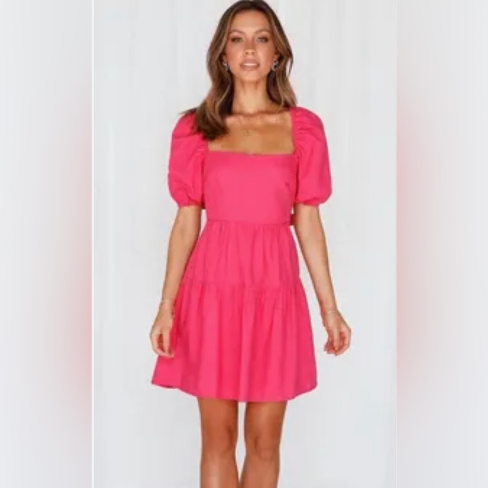 Hot Pink Loft Babydoll Dress. Worn Few Times. Size XSP.
